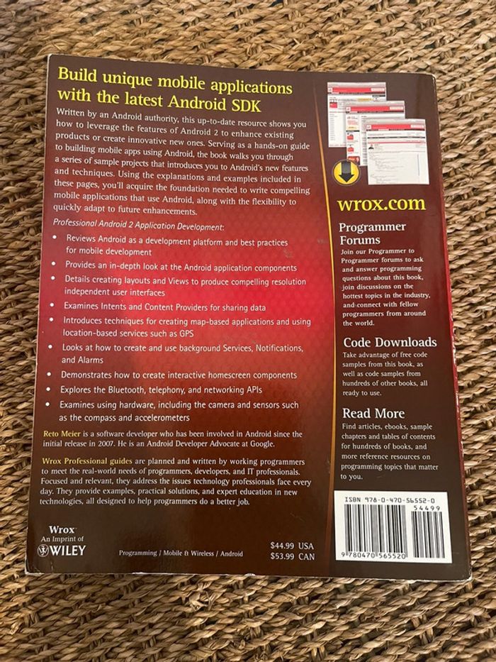Livre Android 2/Professional/Visual Basic 6/Microsoft presse - photo numéro 5