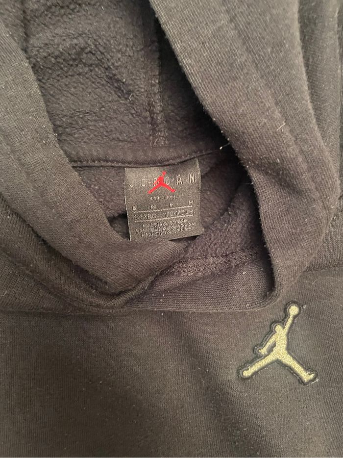 Jordan - ensemble noir sweat à capuche + pantalon jogging . 5/6 ans . 11O/116 cnn - photo numéro 3