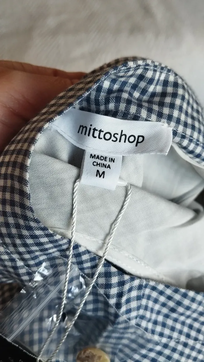 Combi short bleu et blanc a carreaux - photo numéro 13