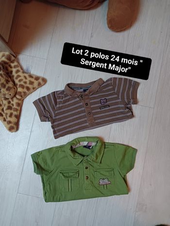 Lot 2 polos manches courtes 24 mois