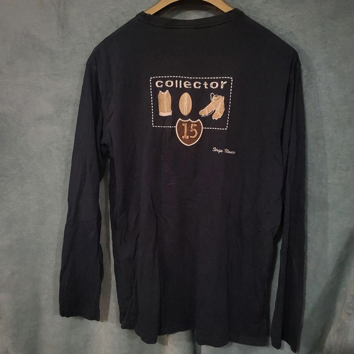 Tee-shirt manche longue - Broderie - Collector 15 👕 Serge Blanco - Taille XL - photo numéro 2