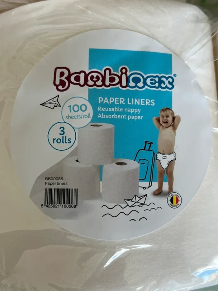Lot de 15 couches lavables BUM 27 inserts et 4 rouleaux de voile jetable - photo numéro 5