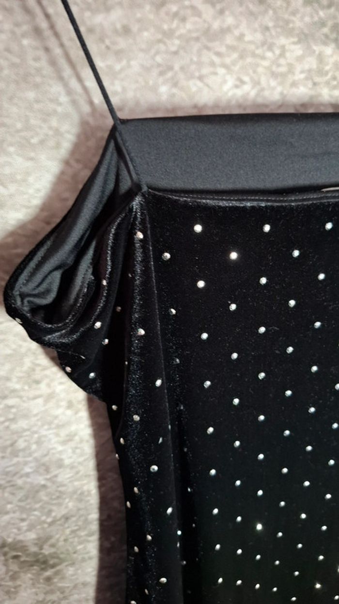 Robe noire velours strass - photo numéro 9