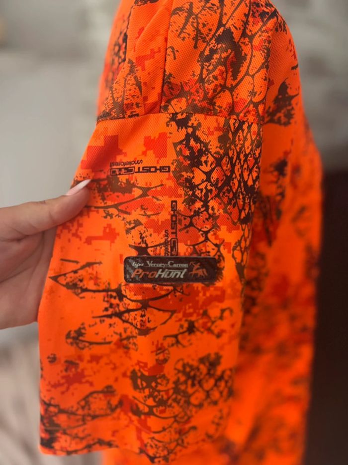 T shirt chasse Verney-Carron pro hunt - Orange/marron - taille XXL/44 - photo numéro 4