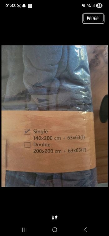 Housse de couette gaze de coton