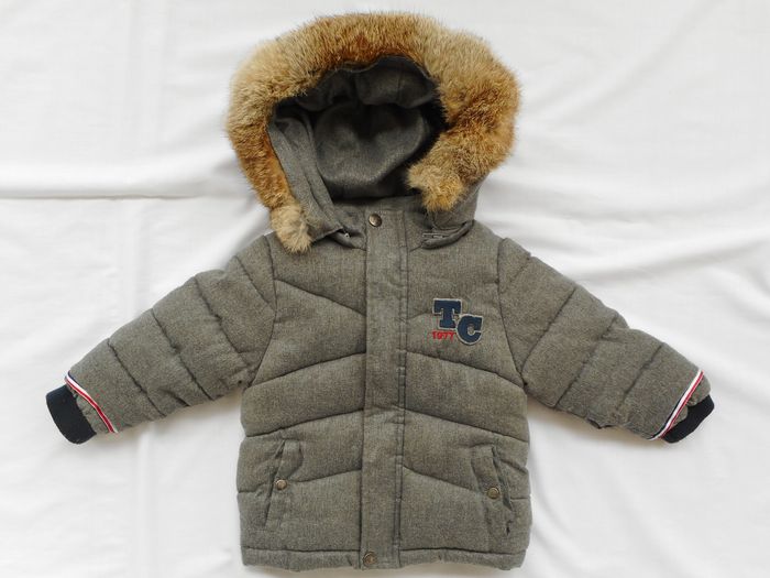 Blouson gris chiné à capuche - Tartine et Chocolat - 18 mois