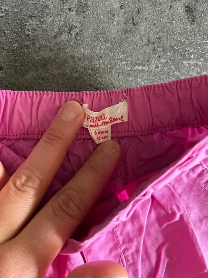 Pantalon léger bébé fille, du pareil au même, 6 mois - photo numéro 2