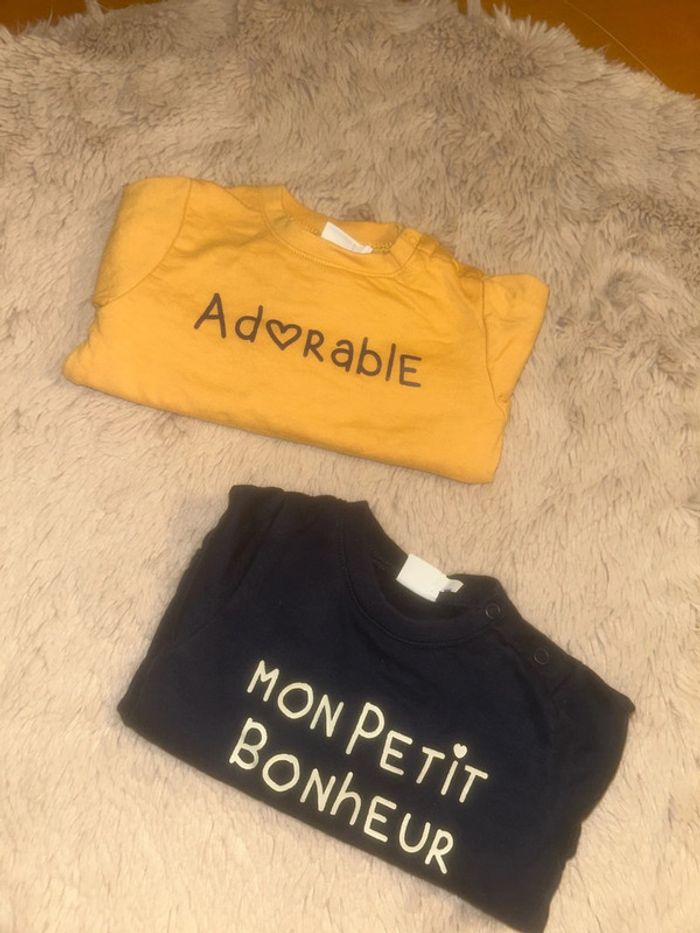 lot de 2 pulls garçon 6 mois