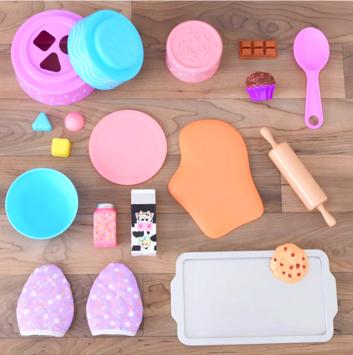 Cuisine Kidkraft Kitchenette licorne en bois, cuisine en bois, 21 accessoires inclus Neuve dans son - photo numéro 8