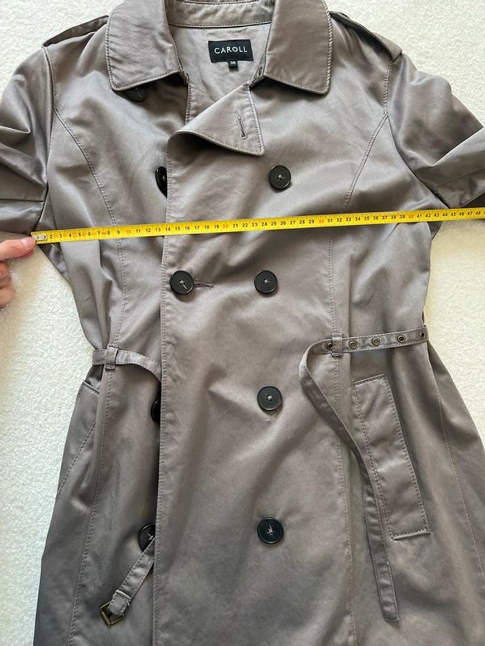 Trench-coat taupe Caroll T38 - photo numéro 5