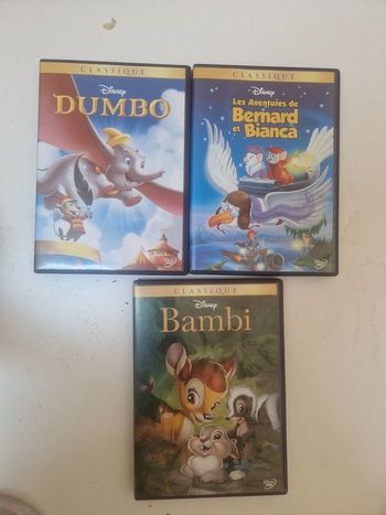 Lot de 3 dvd disney classique *
