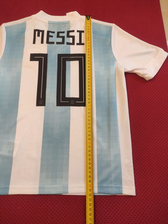 Maillot de foot Messi Argentine, Adidas Authentique Officiel taille enfant 9/10 ans - photo numéro 17