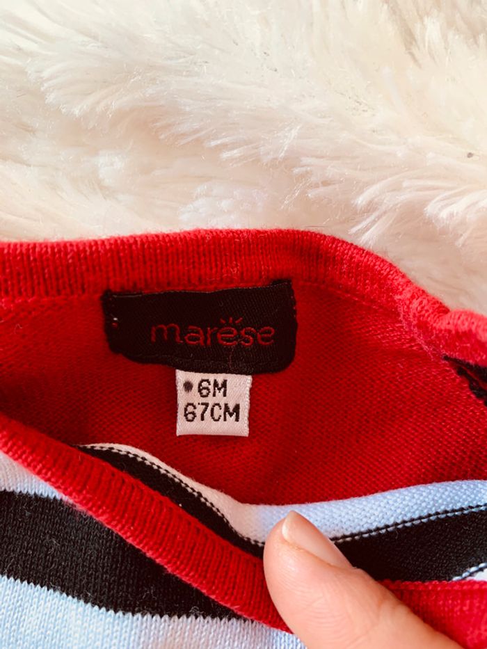 Robe pull hiver Marese 6 mois avec ses collants assortis - photo numéro 3