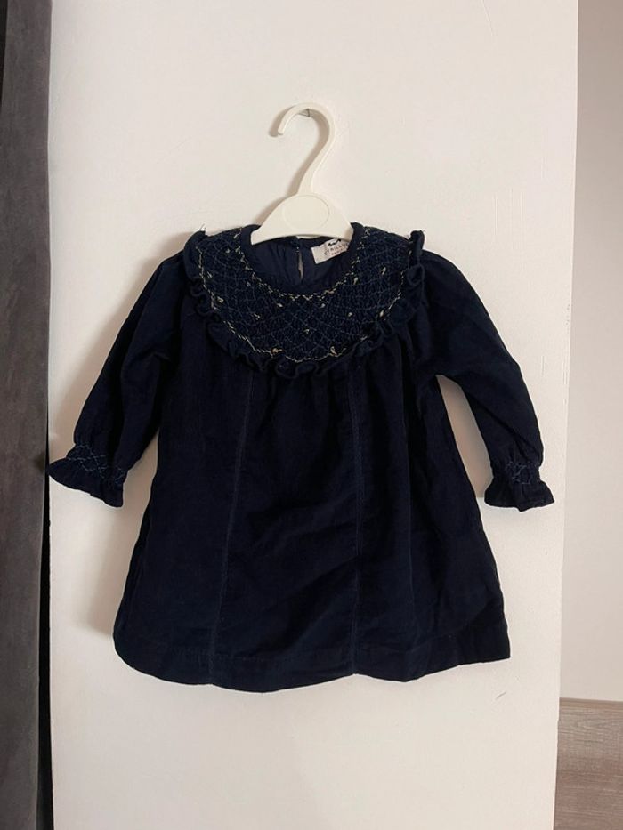 Robe velour cyrillus 12 mois