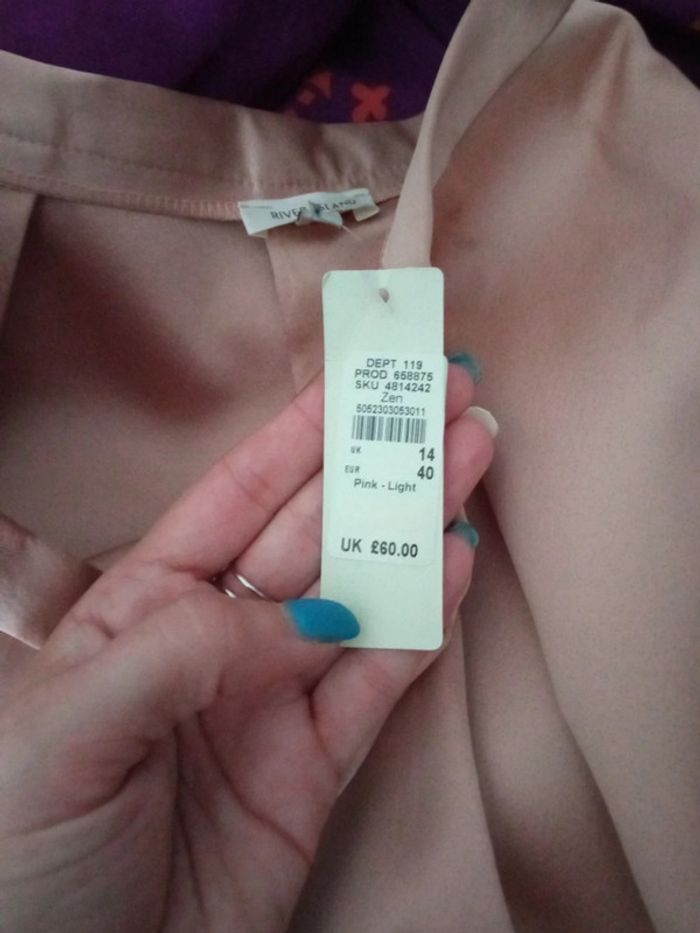 Jupe rose pâle river island 40 - photo numéro 3