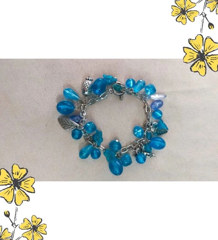 Bracelet signé BVYR bleu & violet - Collection Brume Bleue - Idée Fête des Mères 💙 - photo numéro 8