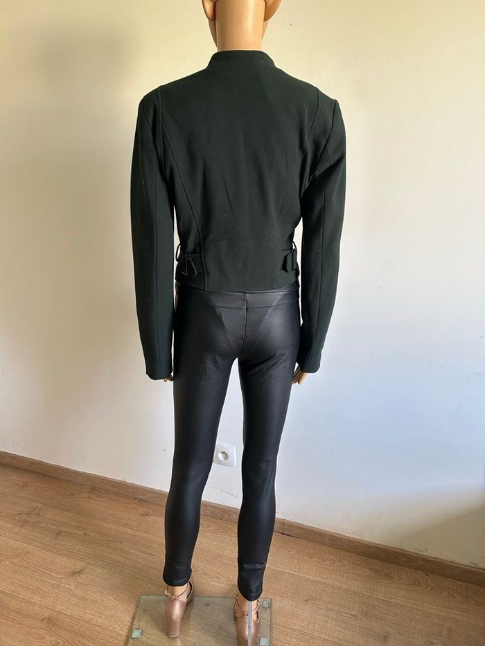 Veste courte verte foncée neuve Morgan taille 40 (valeur 80€) - photo numéro 6