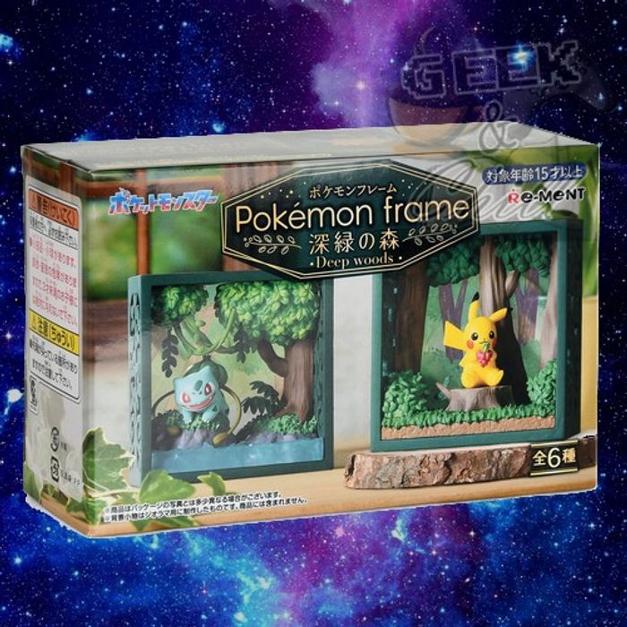 Figurine Re-Ment Pokémon - Frame Deep Wood - Emolga et Crikzik - photo numéro 2