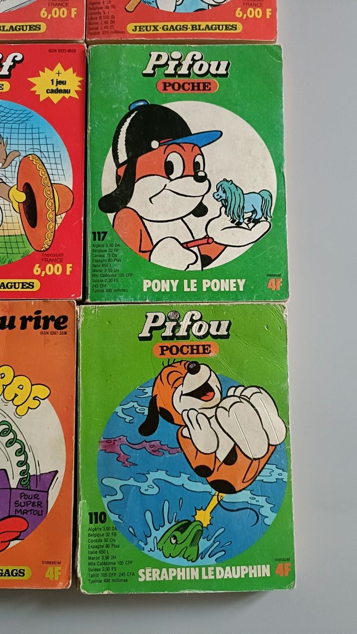 lot de 13 pif / pifou poche années 80 - photo numéro 5