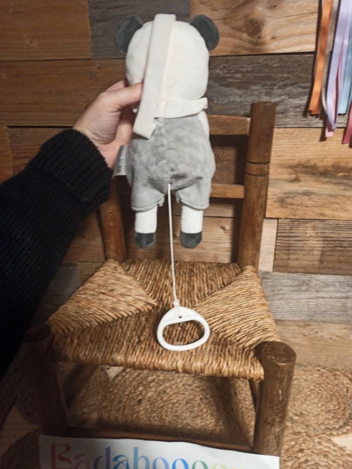 peluche panda boîte à musique mots d'enfants tbe - photo numéro 5