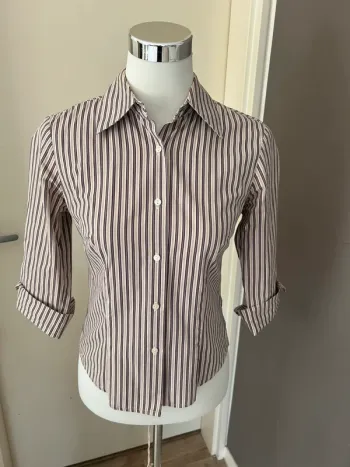 Zara chemise rayée manches 3/4 femme taille S/36