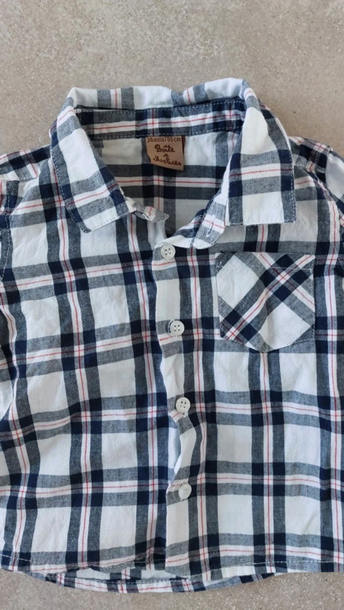 Chemise boite à malices 24 mois garçon - photo numéro 2