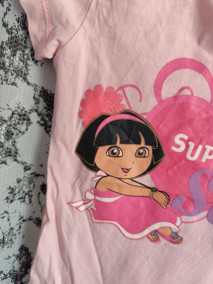 T-shirt dora l'exploratrice taille 4 ans - photo numéro 4