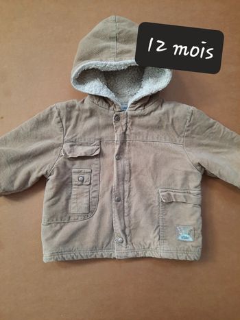 Manteau Kitchoun taille 12 mois