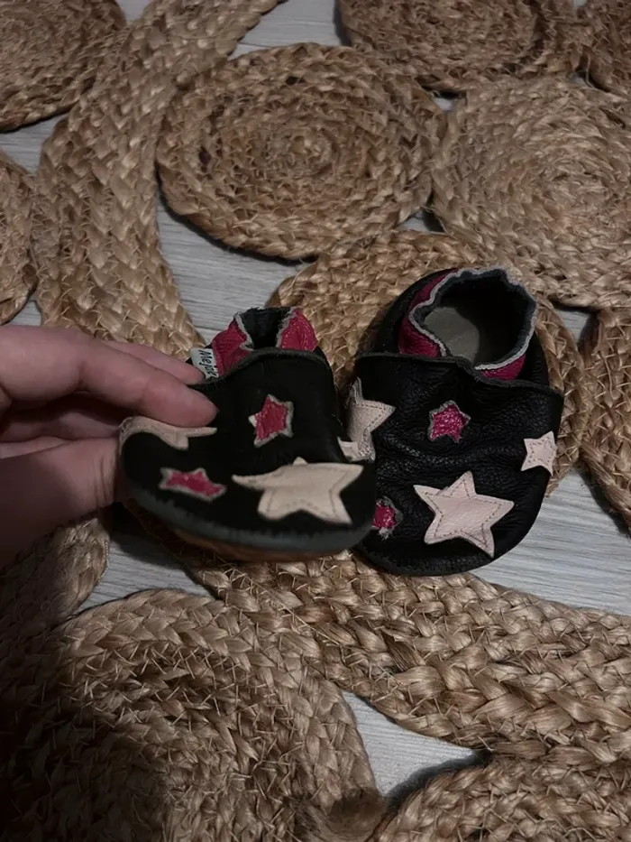 Chaussons cuir taille M - photo numéro 2