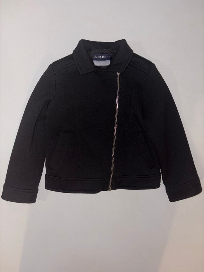 Veste noire Kiabi fille 5 ans mi-saison - photo numéro 4