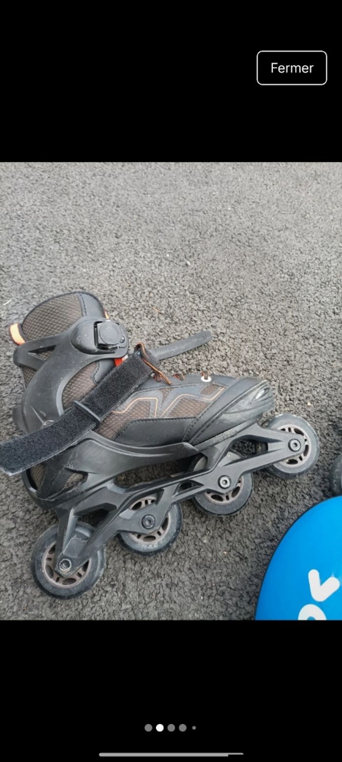 Rollers enfant + protection - photo numéro 2