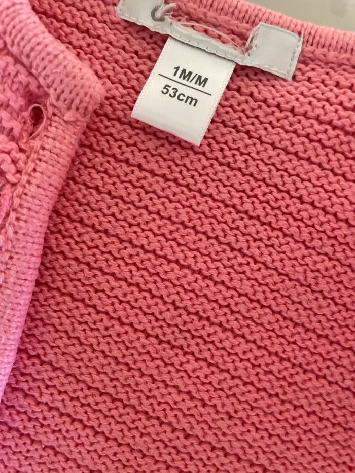 Gilet okaidi rose 1 mois - photo numéro 3