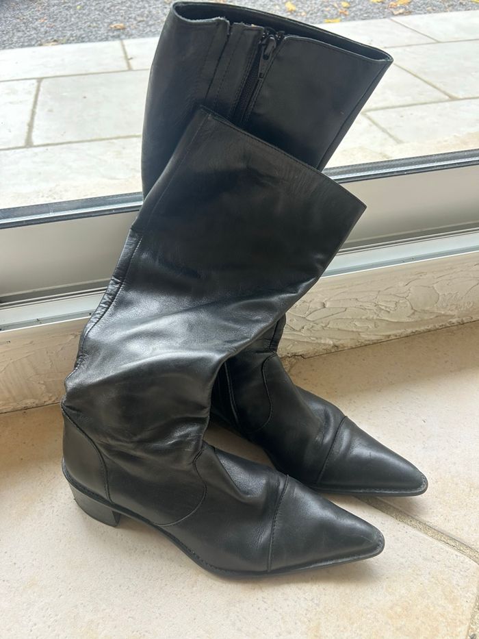 Bottes tout cuir