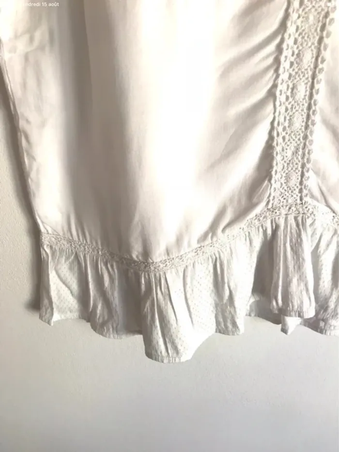 Haut sans manches léger blanc Jennyfer taille M - photo numéro 5