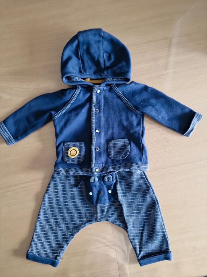 Gilet et pantalon bleu sergent major 9 mois