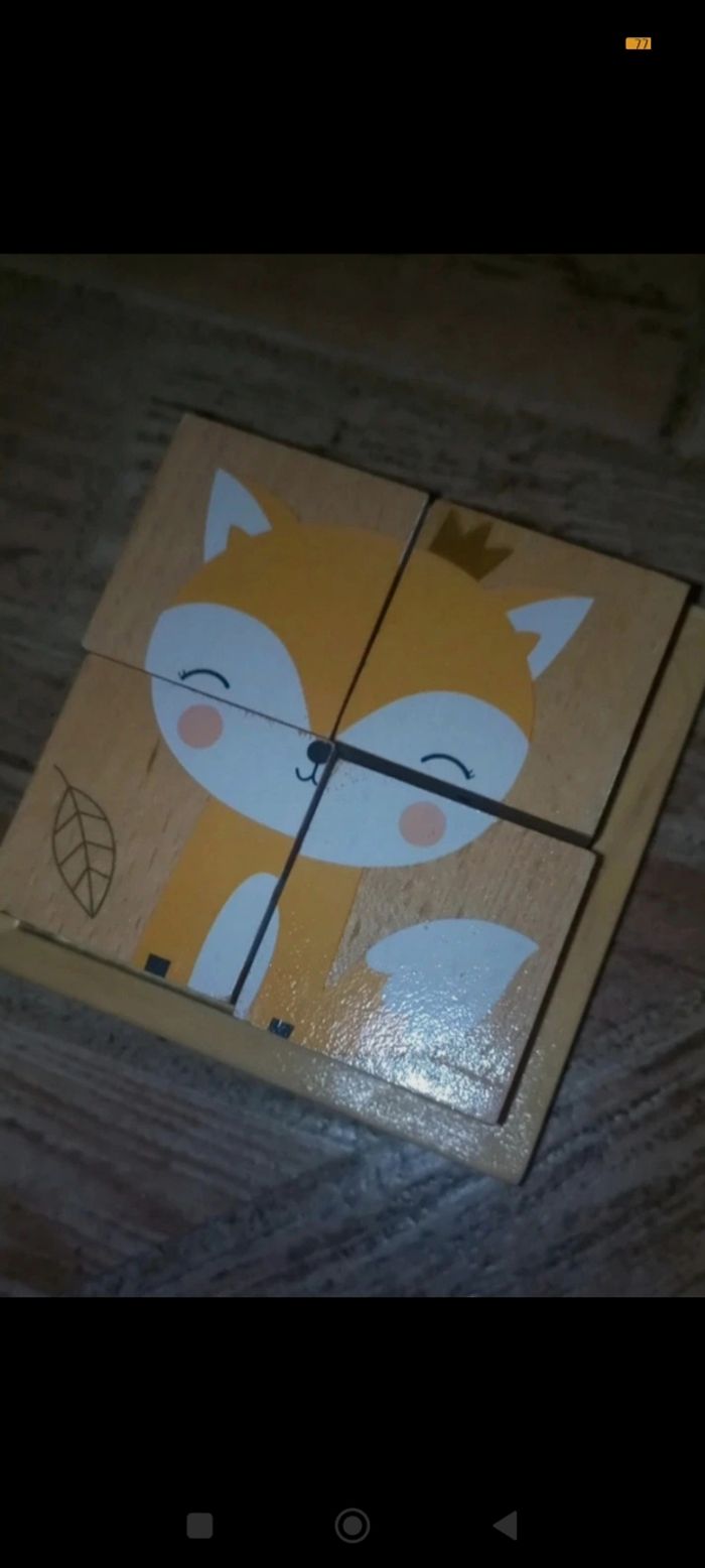 Cube bois Verbaudet animaux de la forêt - photo numéro 5