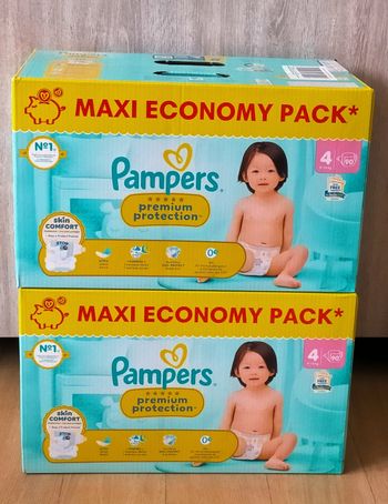Lot couches Pampers premium taille 4/ 180 couches 