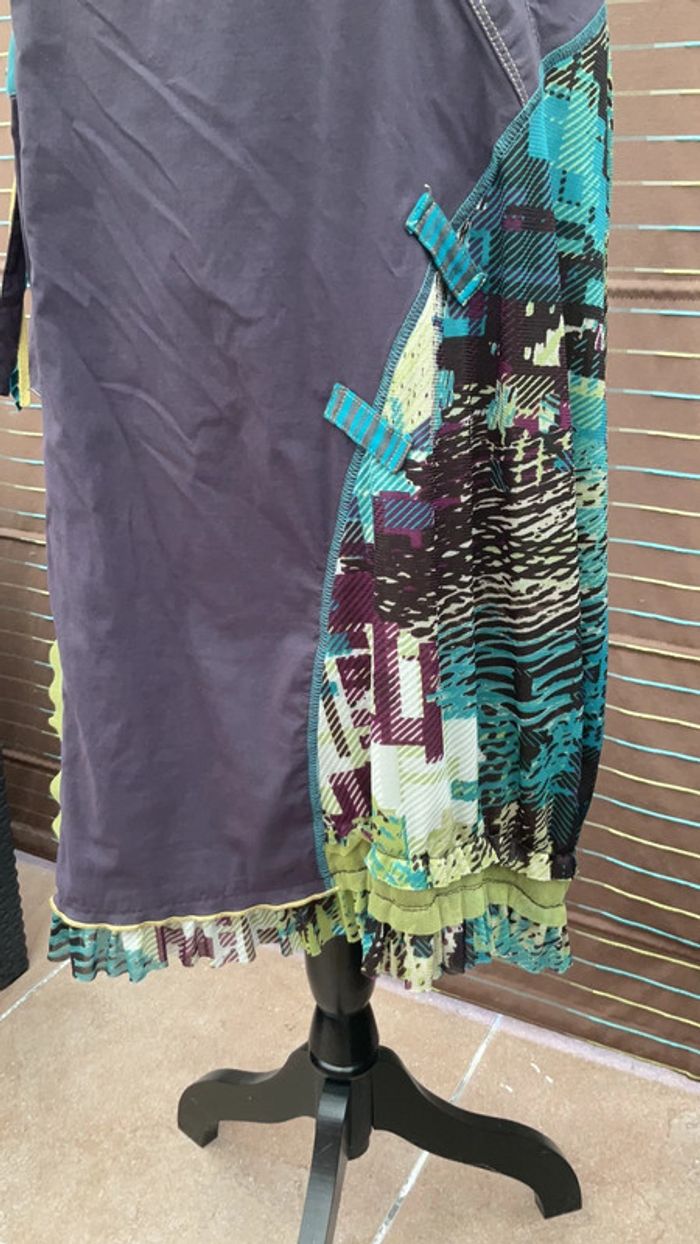 Robe violet et vert T 42 neuve (n°13) - photo numéro 2