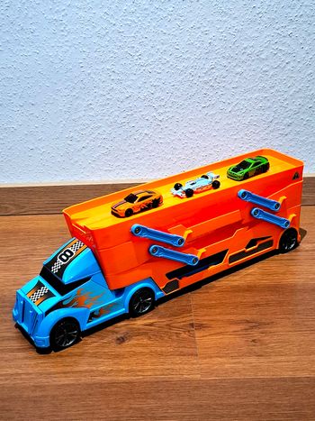 Camion Super Wheelz – transporteur + 3 véhicules