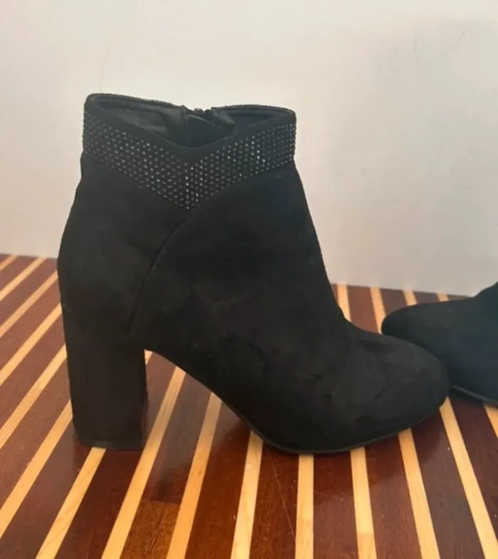 Girlhood bottines noires à strass, femme pointure 37 - photo numéro 3