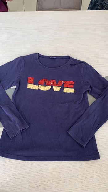 Tee-shirts ML LOVE 8ans Kiabi