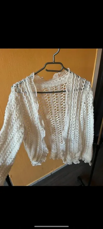 Veste manche longue en crochet TM