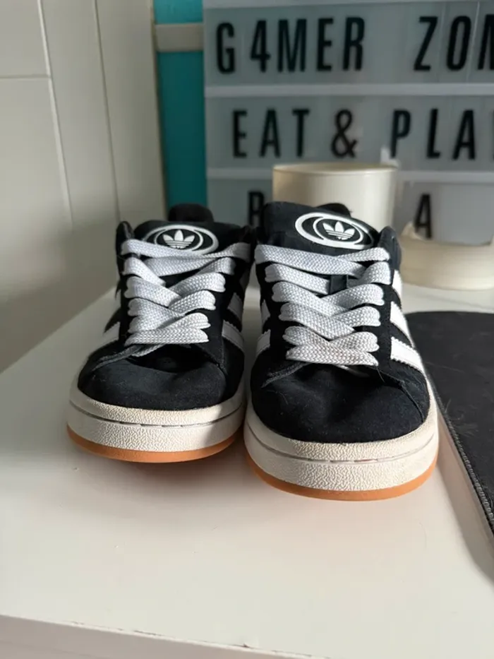 Adidas Campus 'Core Black White' - Taille 40 - photo numéro 3