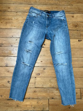 Jeans denim à trous Mom taille haute 38 Express jeans
