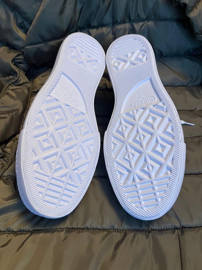 Converse blanche basse en 39 / cuir véritable - photo numéro 9