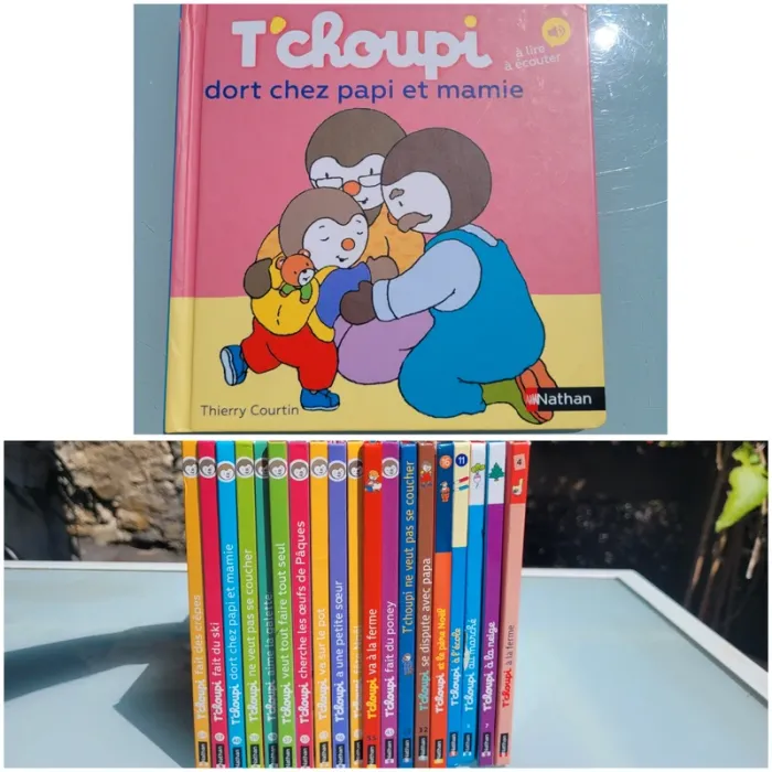 Livre T'choupi : à lire et à écouter, tome 48 🧓 T'choupi dort chez papi et mamie 👵 82