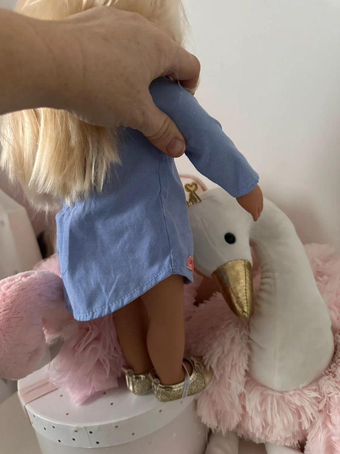 Vêtements poupée 36 cm/ robe chemise - photo numéro 5