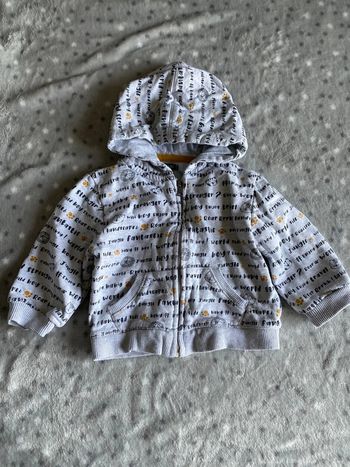 Sweat à capuche zippé 12 mois