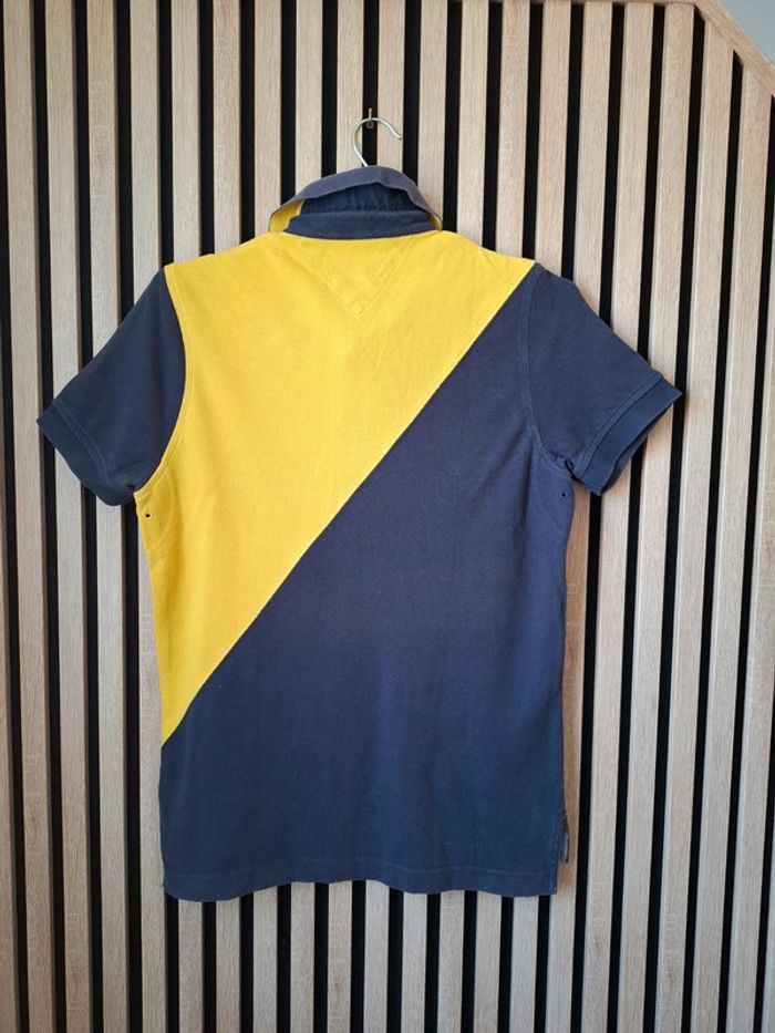 Polo jaune et bleu marine homme T XS - photo numéro 4