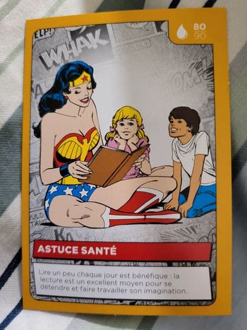 Carte Héros DC Auchan 2022 n° 80/90 Astuce Santé
